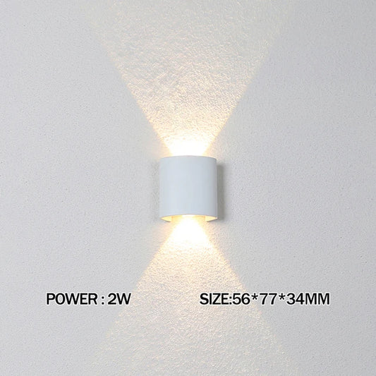 Aluminium LED Wall Lamp up and down Waterproof IP65 Interior Wall Light for Bedroom Living Room Corridor Indoor Outdoor Lightin