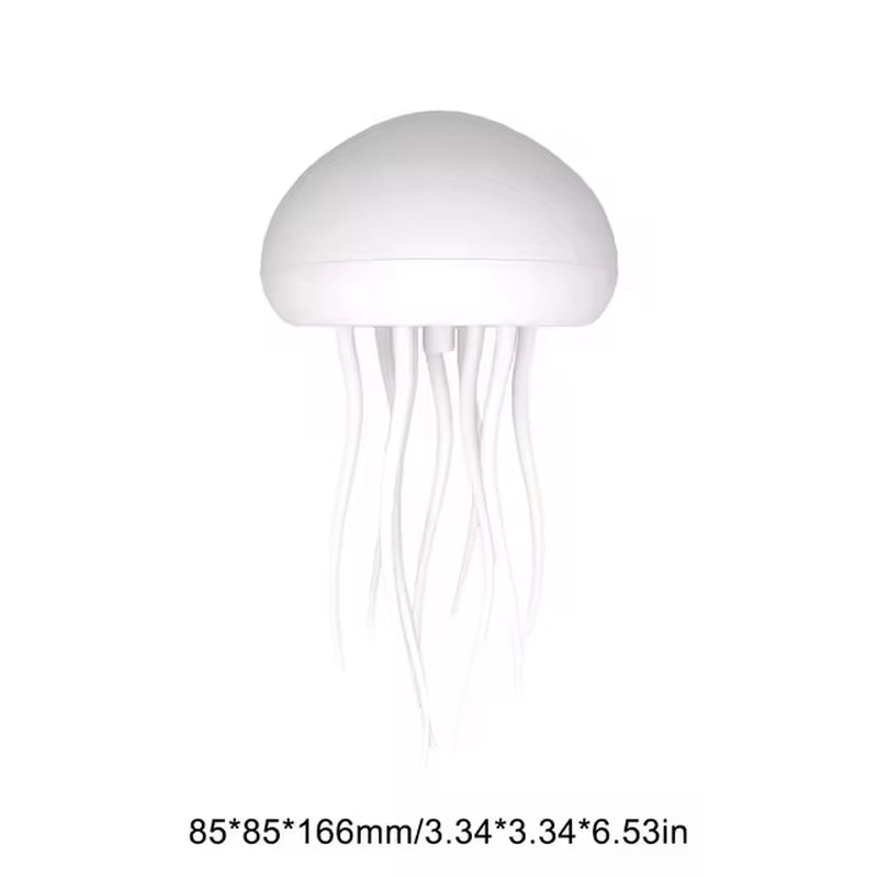 Cartoon Jellyfish Night Light RGB Gradient Cute Jellyfish Bedside Lamp Voice Control Type-C Charging LED Night Lamp
