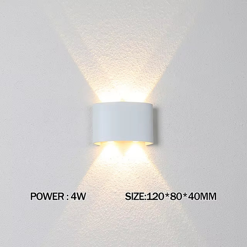 Aluminium LED Wall Lamp up and down Waterproof IP65 Interior Wall Light for Bedroom Living Room Corridor Indoor Outdoor Lightin